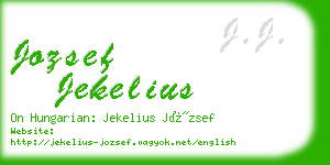 jozsef jekelius business card